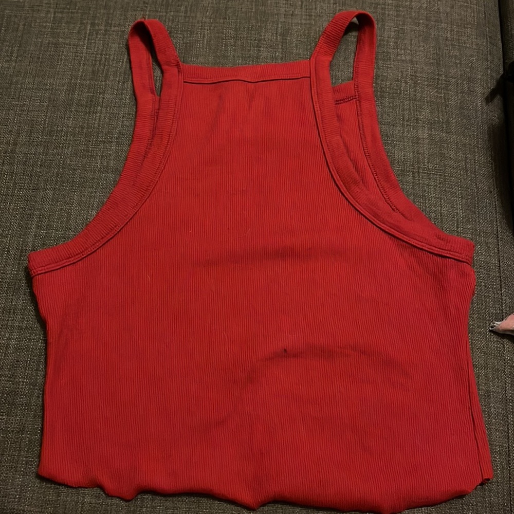 Hollister Red Cropped Tank - Picture 2 of 2